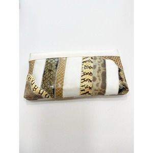 Bags By Supreme Vintage Patchwork Exotic Clutch Shoulder Hand Bag Deadstock Tags
